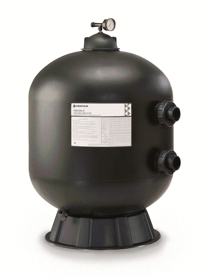 Fiberglass Sand Filter Without Valves - Black by Pentair TR100, S-140500 | High Performance, Efficient & Reliable Pool Equipment