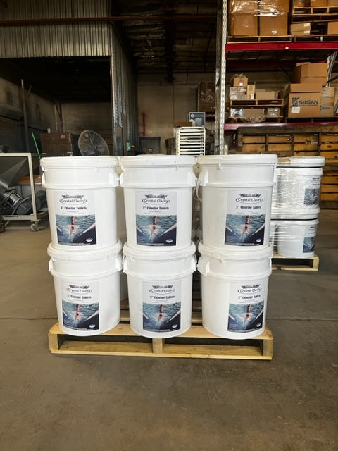 Crystal Clarity 3" Chlorine Pool Tabs 50 lbs.